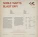 Noble Watts Blast Off! UK vinyl LP album (LP record)