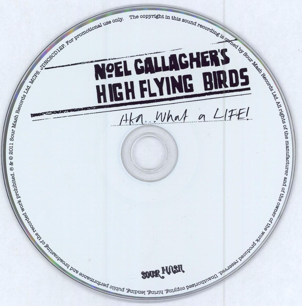 Noel Gallagher Aka...What A Life! UK Promo CD single (CD5 / 5") NGLC5AK551692