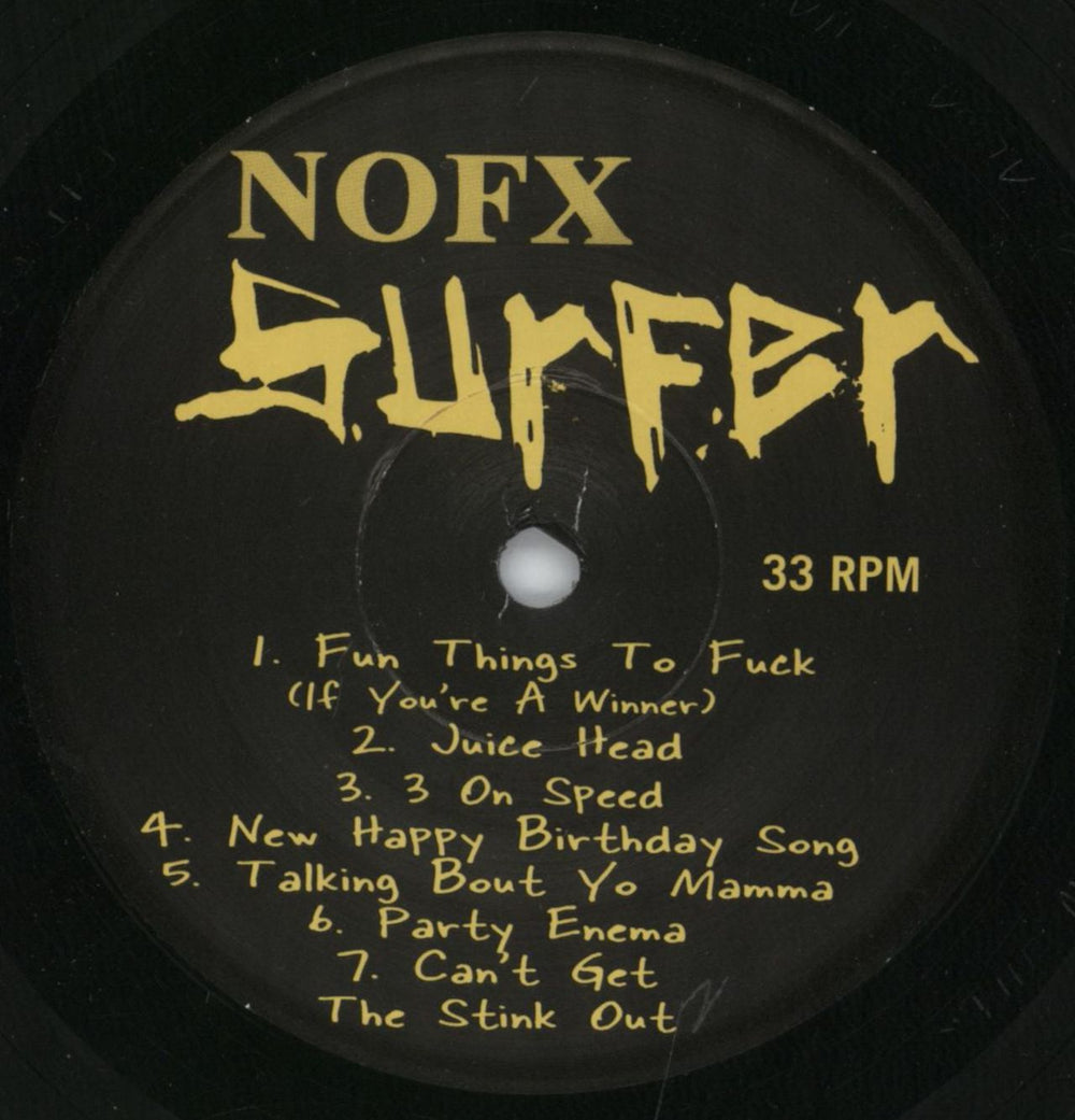 NoFX Surfer US 7" vinyl single (7 inch record / 45) NFX07SU815258