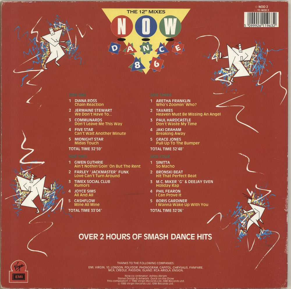 Now That's What I Call Music Dance '86 - The 12" Mixes UK 2-LP vinyl record set (Double LP Album) 5099926119632