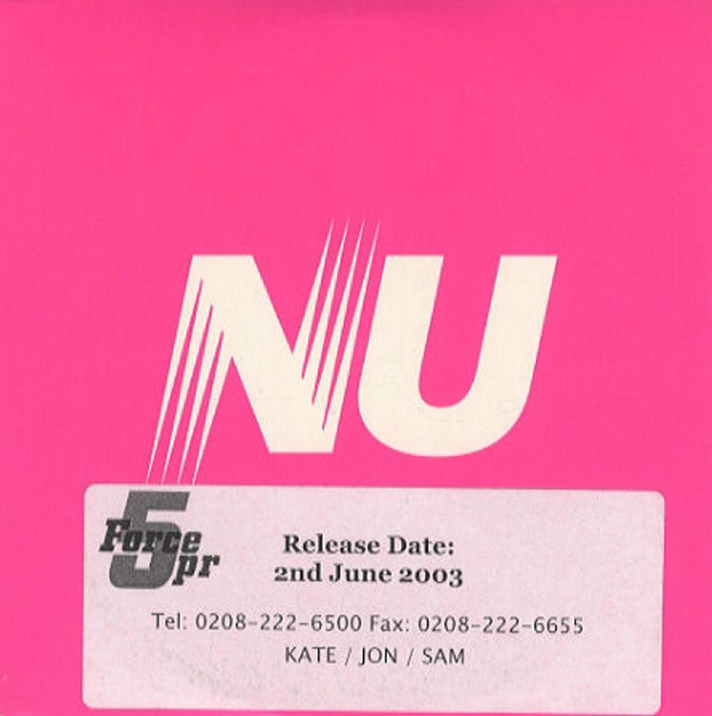 Nu Any Other Girl UK Promo CD single (CD5 / 5") ADVS4P