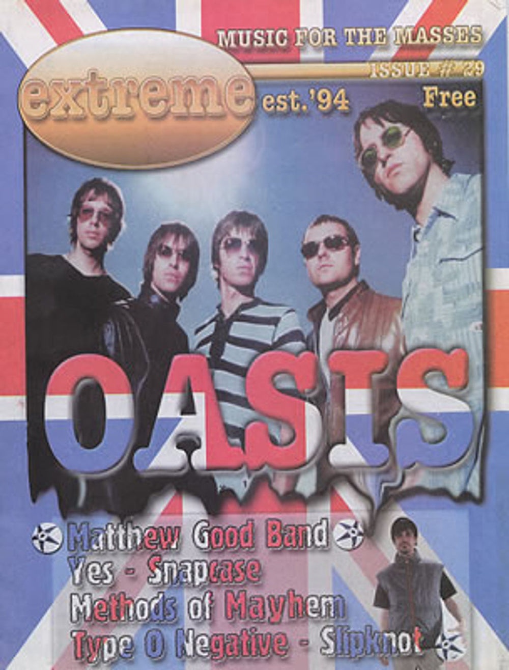 Oasis Extreme Music For The Masses Canadian magazine ISSUE #29