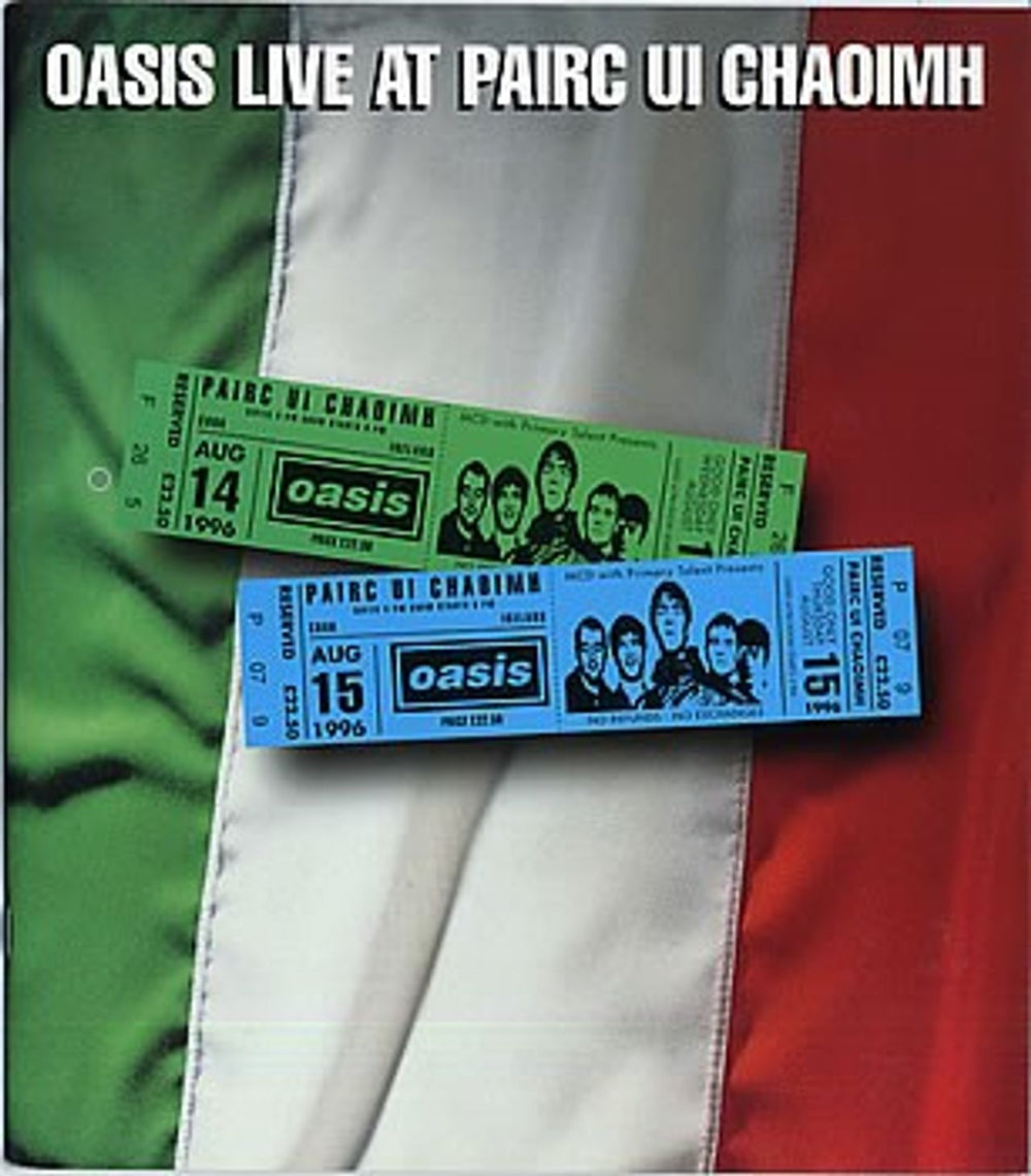 Oasis Live At Pairc Ui Chaoimh irl Tour programme