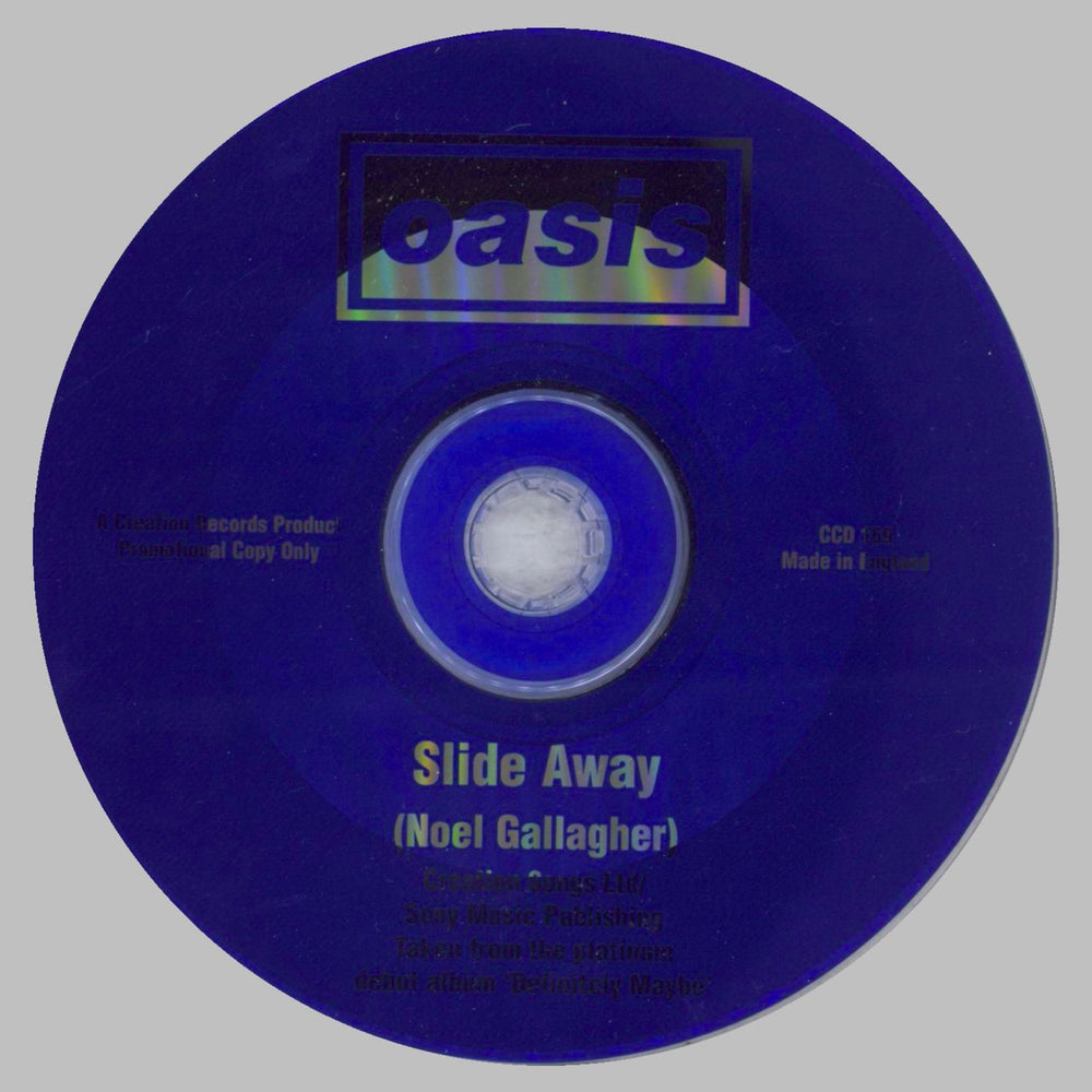 Oasis Slide Away UK Promo CD single (CD5 / 5") OASC5SL42722