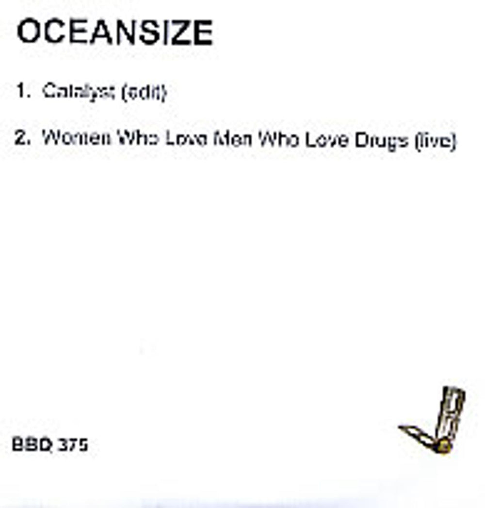 Oceansize Catalyst UK Promo CD-R acetate CD-R ACETATE