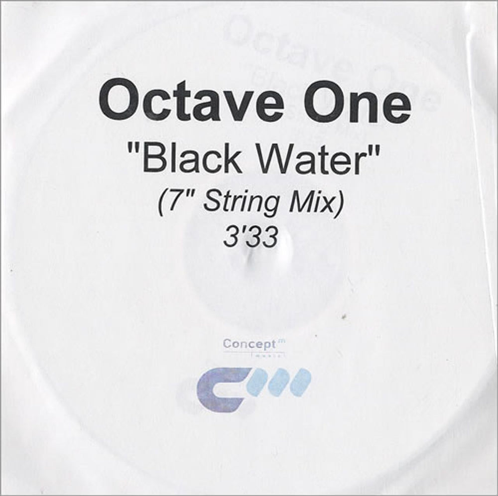 Octave One Black Water - 7" String Mix UK Promo CD-R acetate CD-R ACETATE