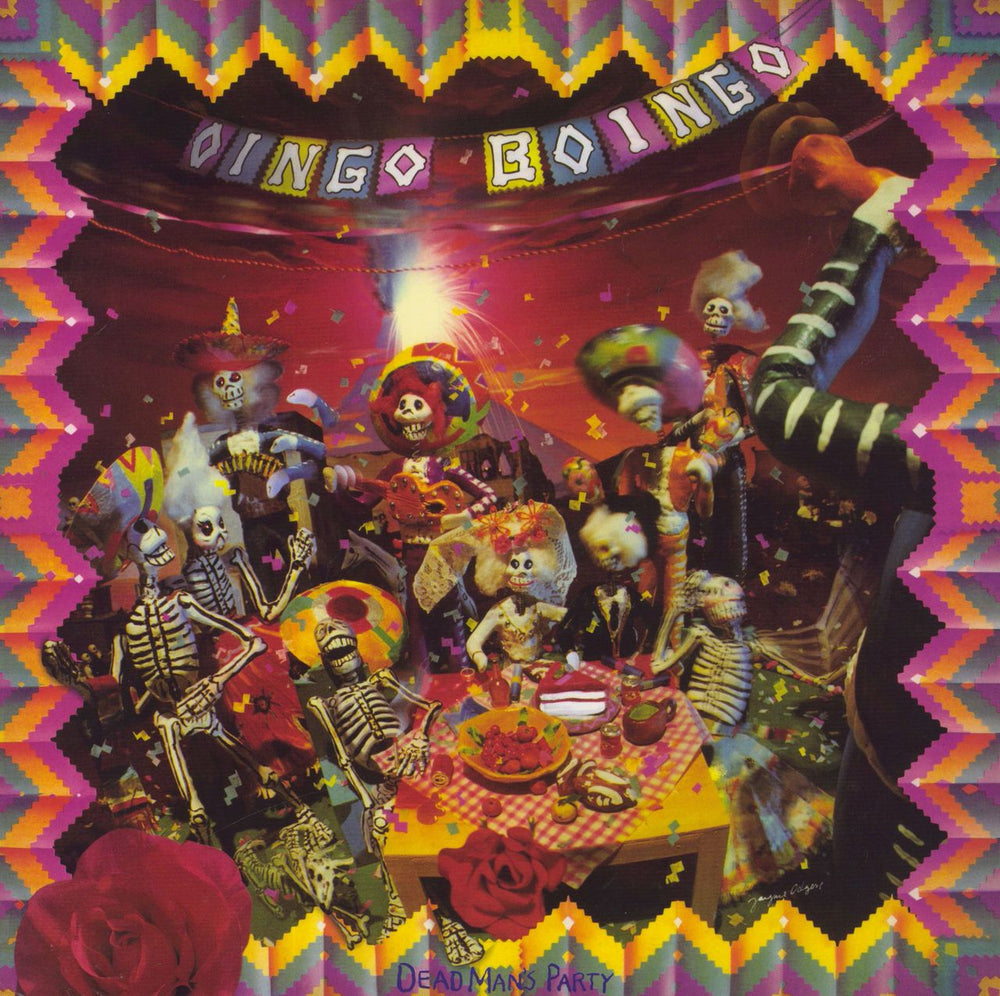 Oingo Boingo Dead Man's Party - Red US vinyl LP album (LP record) B0023273-01