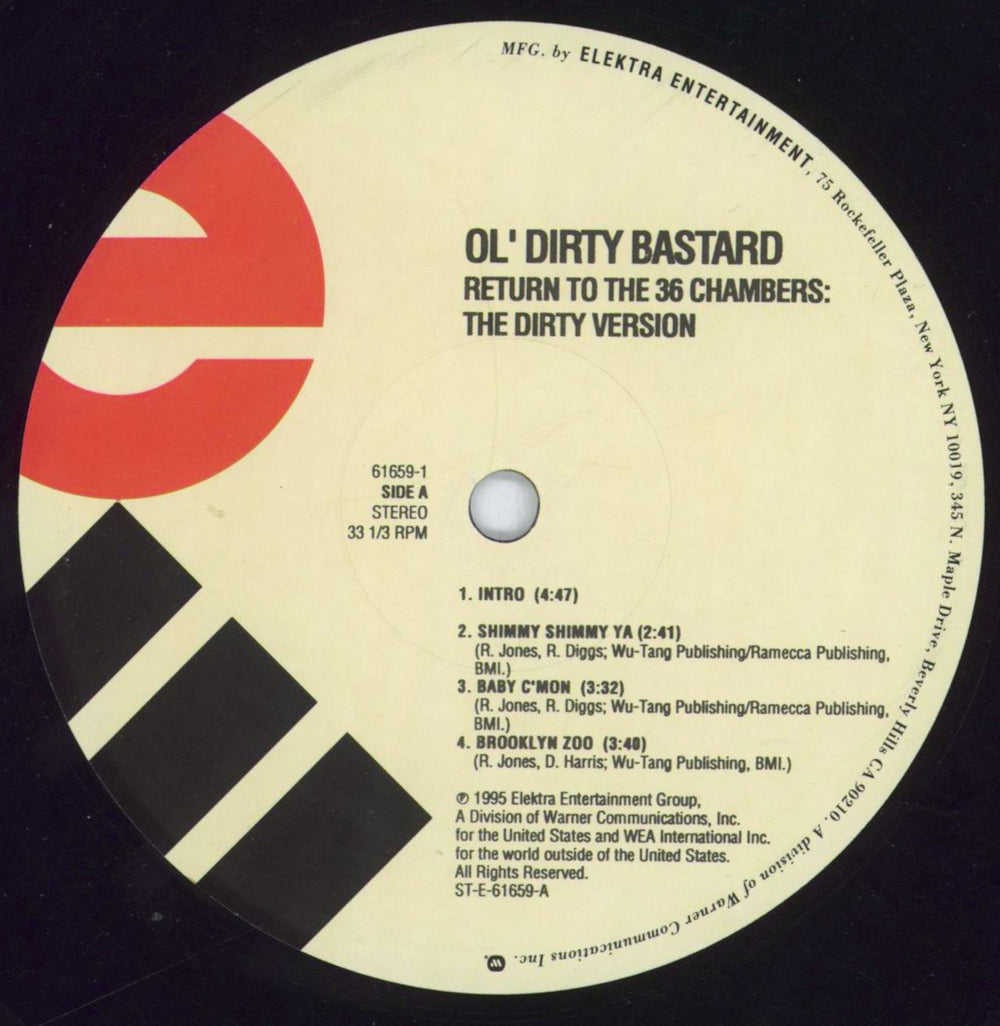 Ol Dirty Bastard Return To The 36 Chambers - stickered shrink - VG+ US 2-LP vinyl record set (Double LP Album) ODB2LRE819391