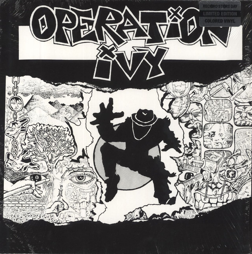 Operation Ivy Energy - Black/White Vinyl UK vinyl LP album (LP record) 6893-1