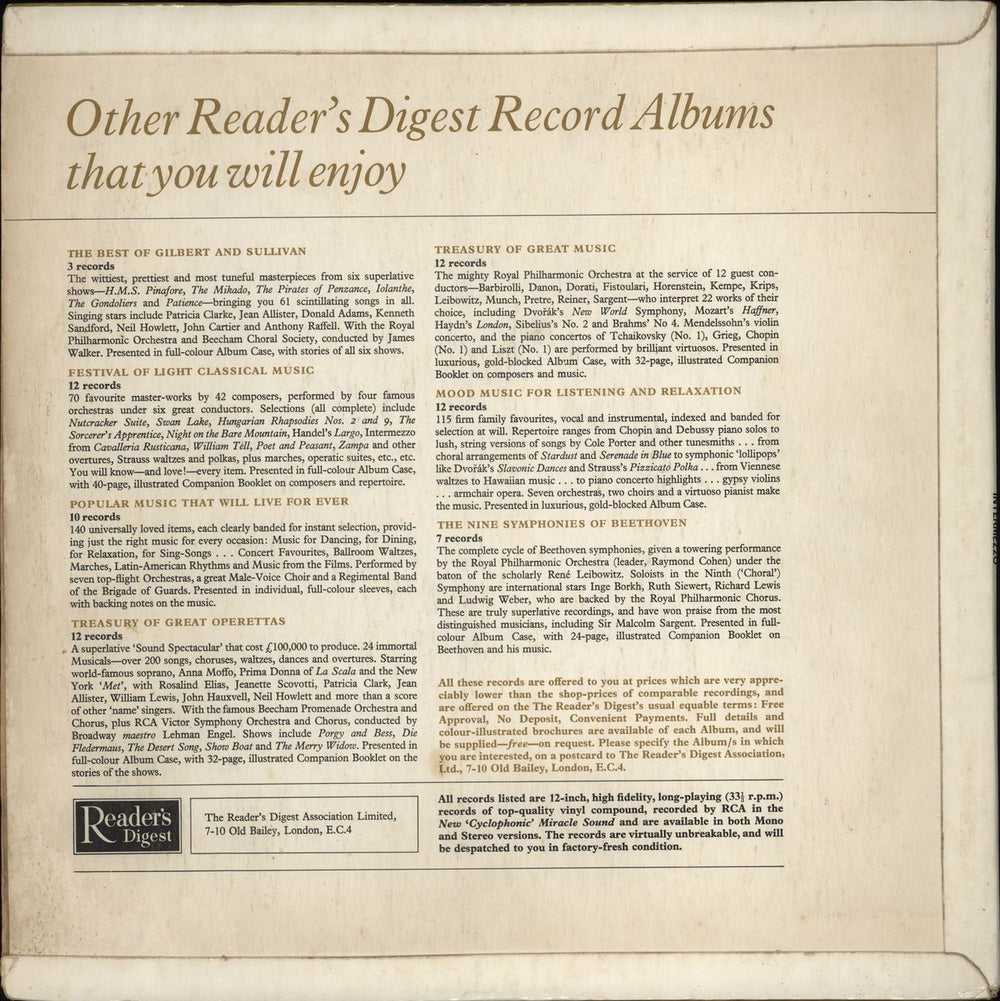 Orchestra Filarmonica Di Roma Intermezzo UK vinyl LP album (LP record)