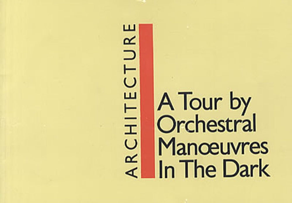 Orchestral Manoeuvres In The Dark Architecture & Morality '81 + Ticket & Insert UK tour programme PROGRAMME + TICKET