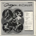 Oregon In Concert US vinyl LP album (LP record)