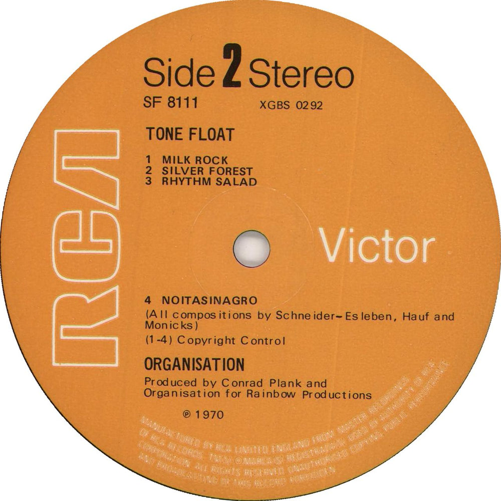 Organisation Tone Float - G/VG UK vinyl LP album (LP record)