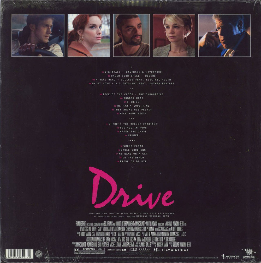 Original Soundtrack Drive - Pink Vinyl + Opened shrink UK 2-LP vinyl record set (Double LP Album) 5024545641714