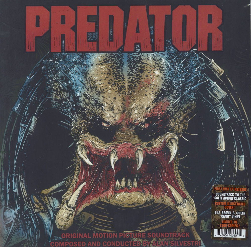 Original Soundtrack Predator - Green And Brown Camo US 2-LP vinyl record set (Double LP Album) RGM-0601