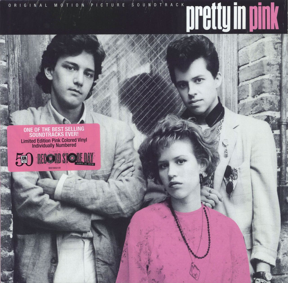 Original Soundtrack Pretty In Pink - Pink Vinyl + Numbered US vinyl LP album (LP record) B0016652-01