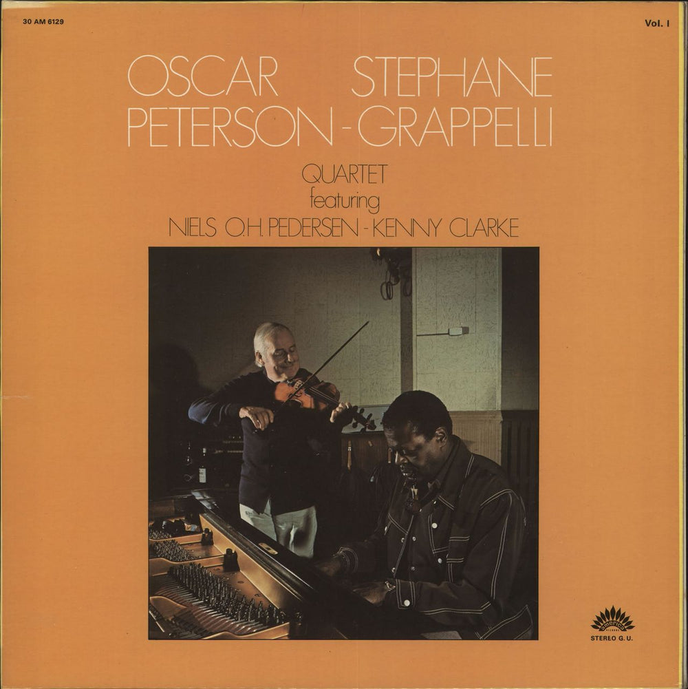 Oscar Peterson & Stéphane Grappelli Oscar Peterson - Stephane Grappelli Quartet Vol. 1 French vinyl LP album (LP record) 30AM6129