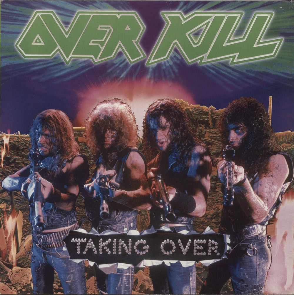 Overkill Taking Over German vinyl LP album (LP record) 781735-1