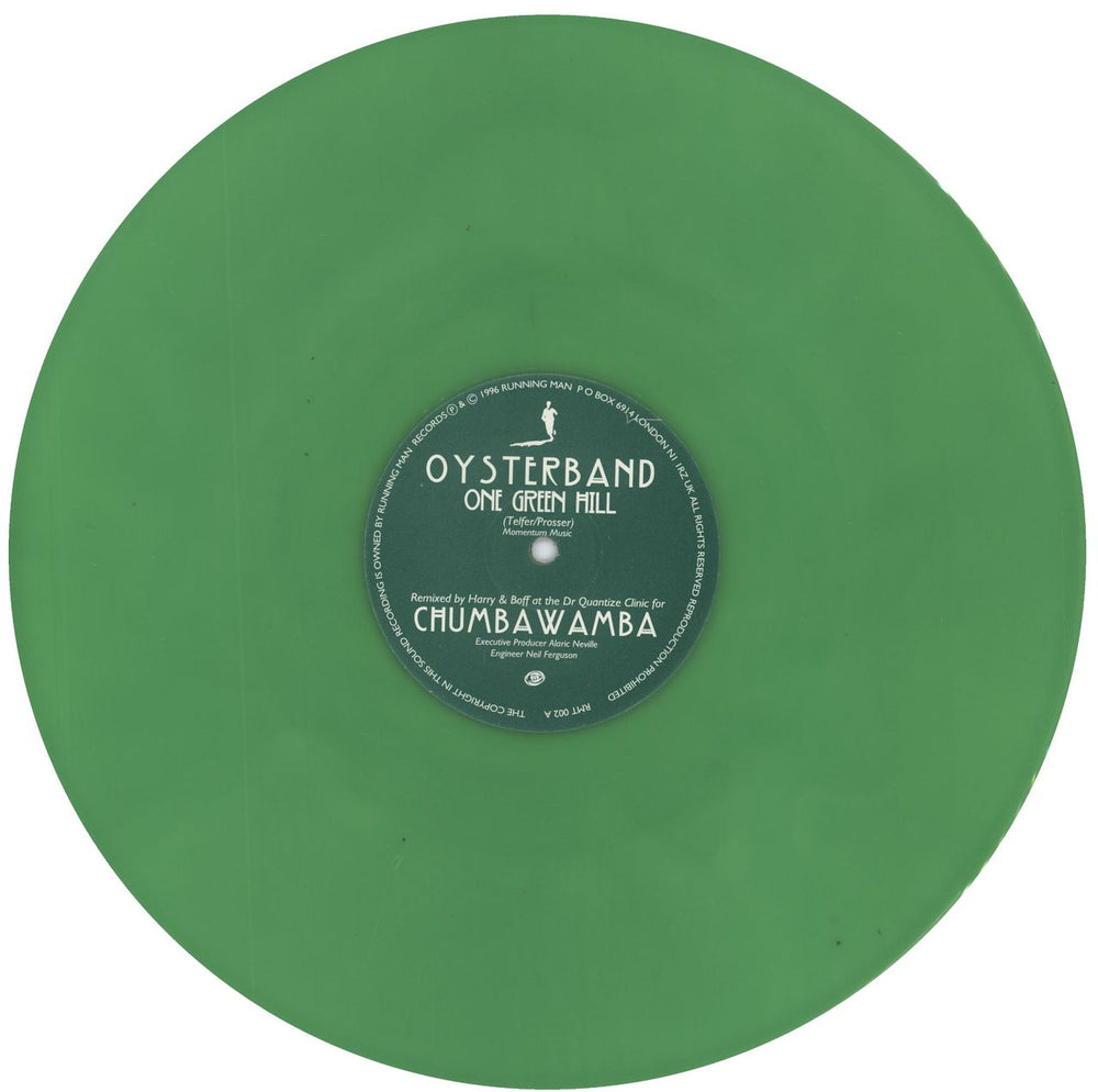 Oysterband One Green Hill - Green vinyl UK 12" vinyl single (12 inch record / Maxi-single) RMT002