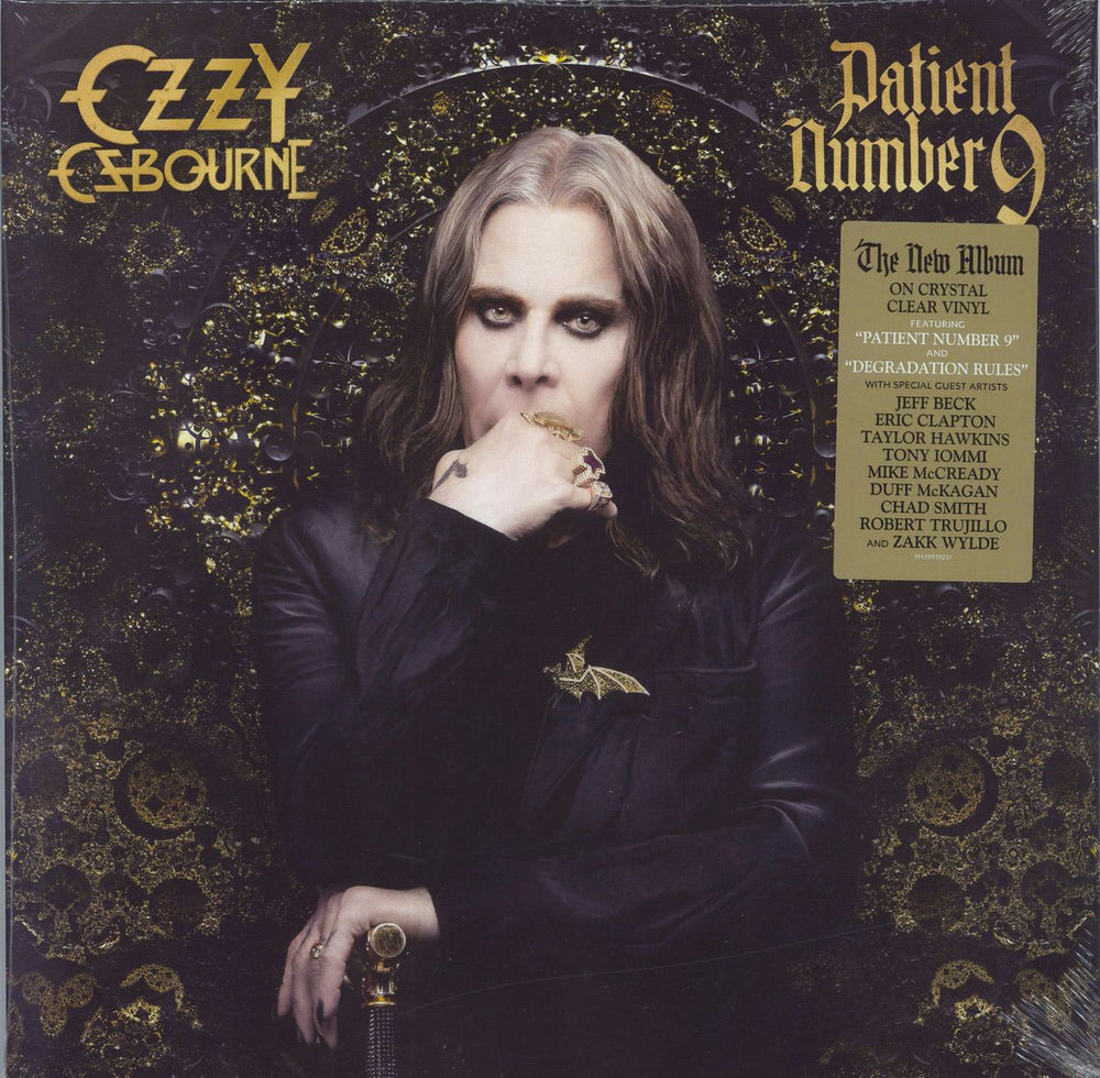 Ozzy Osbourne Patient Number 9 - Crystal Clear Vinyl - Sealed UK 2-LP vinyl record set (Double LP Album) 19439939221