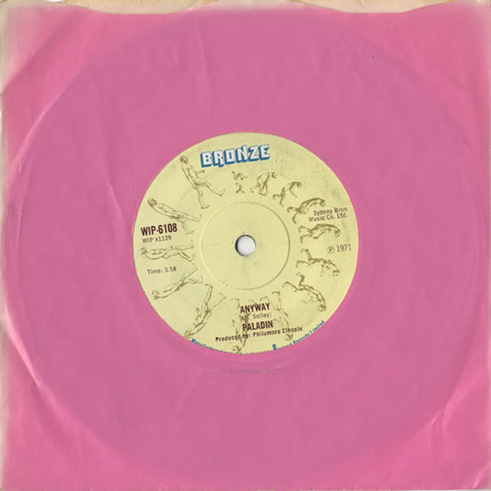 Paladin Anyway UK 7" vinyl single (7 inch record / 45) WIP-6108