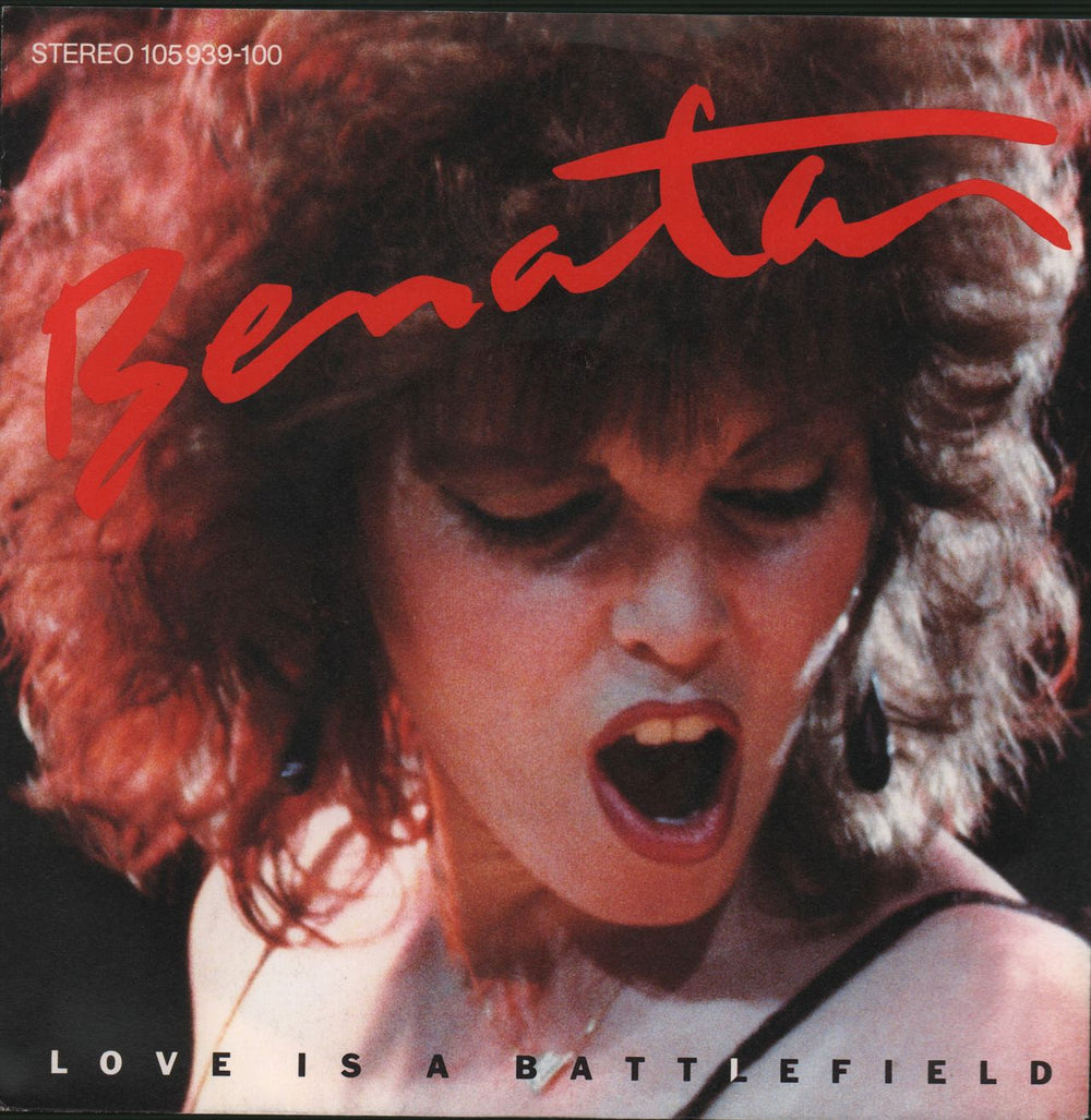 Pat Benatar Love Is A Battlefield + PR German 7" vinyl single (7 inch record / 45) 105939