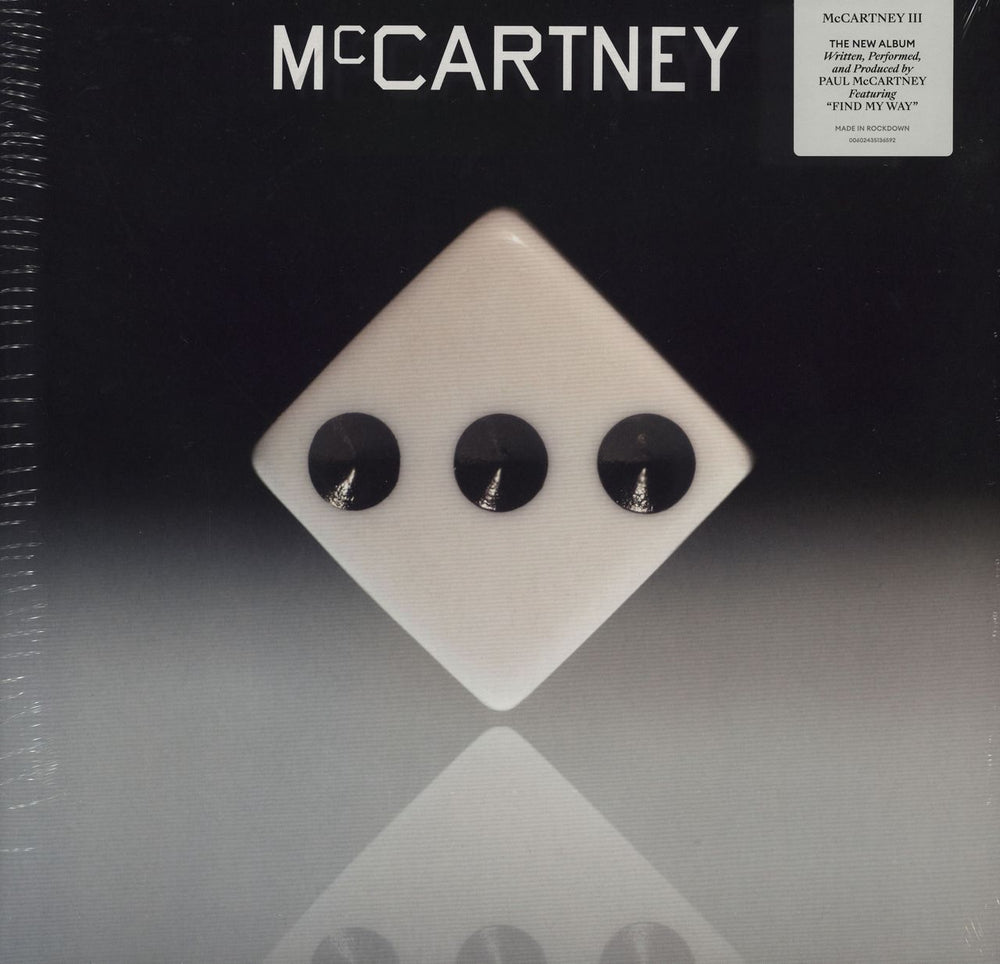 Paul McCartney and Wings McCartney III - Black Vinyl - Sealed UK vinyl LP album (LP record) 00602435136592