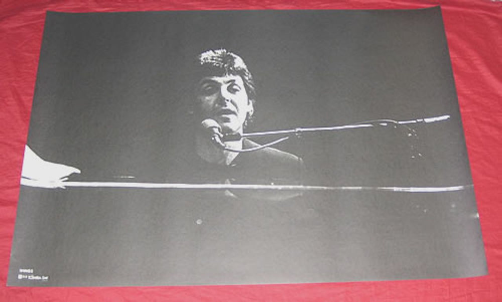 Paul McCartney and Wings Paul At The Piano Japanese Promo poster PROMO POSTER