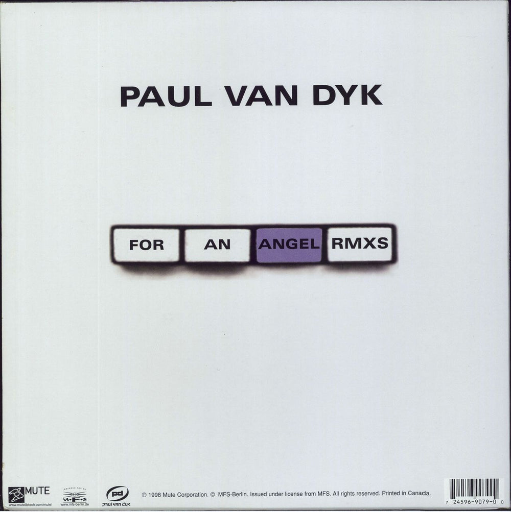 Paul Van Dyk Words US 12" vinyl single (12 inch record / Maxi-single) 724596907900