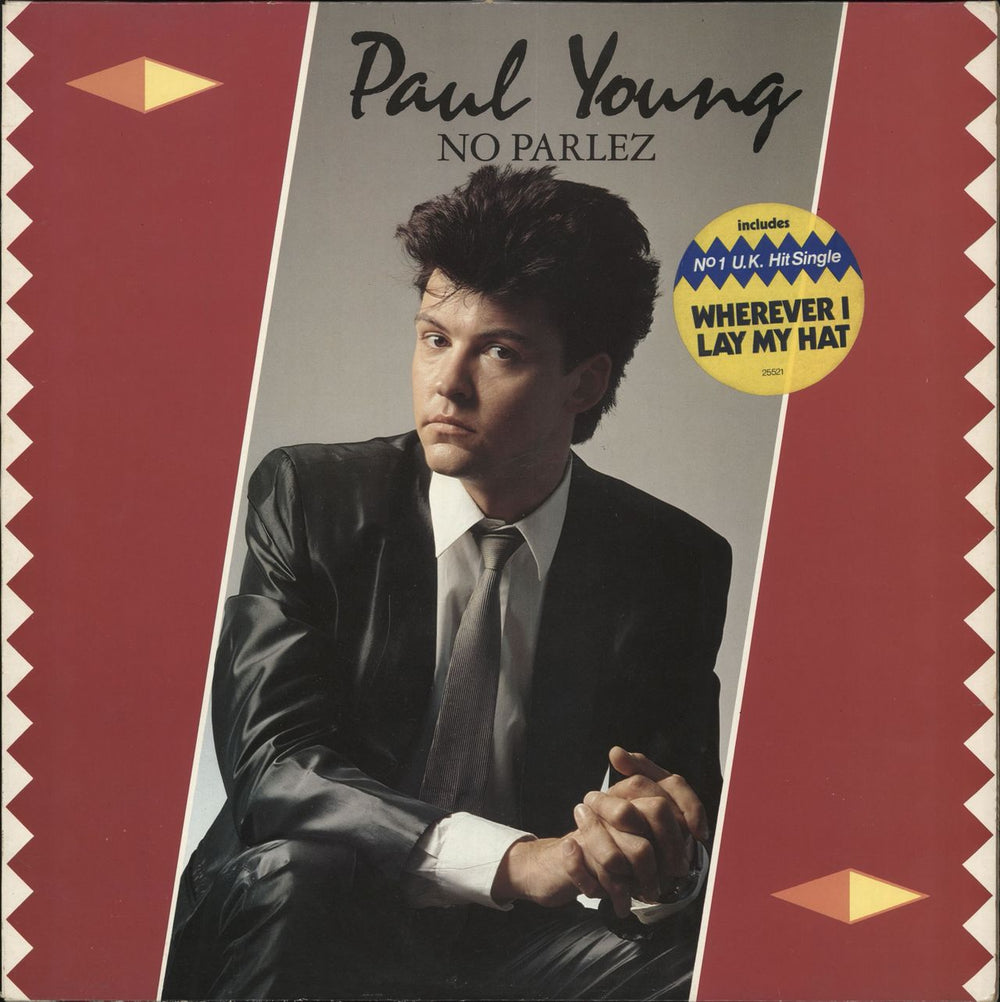 Paul Young No Parlez - Stickered Dutch vinyl LP album (LP record) 25521