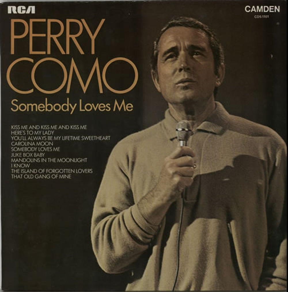 Perry Como Somebody Loves Me UK vinyl LP album (LP record) CDS1101