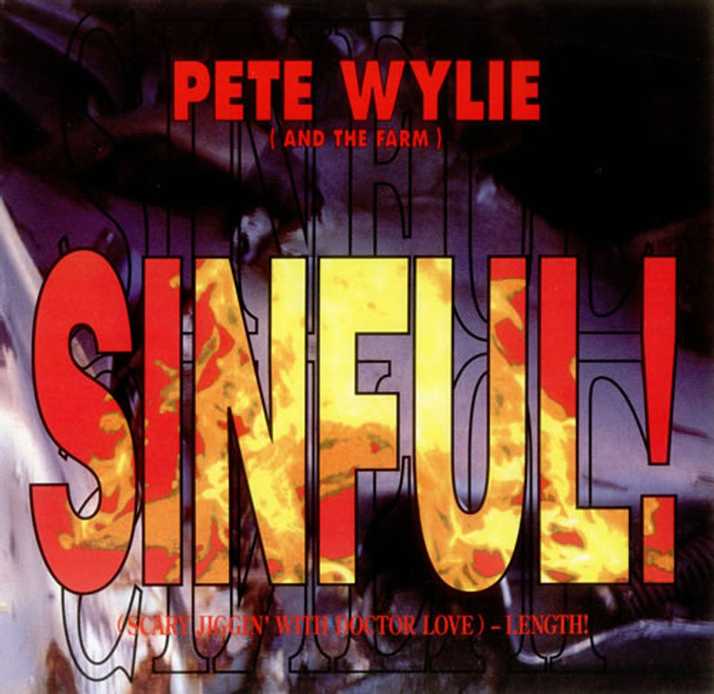Pete Wylie Sinful UK 12" vinyl single (12 inch record / Maxi-single) SRNT138