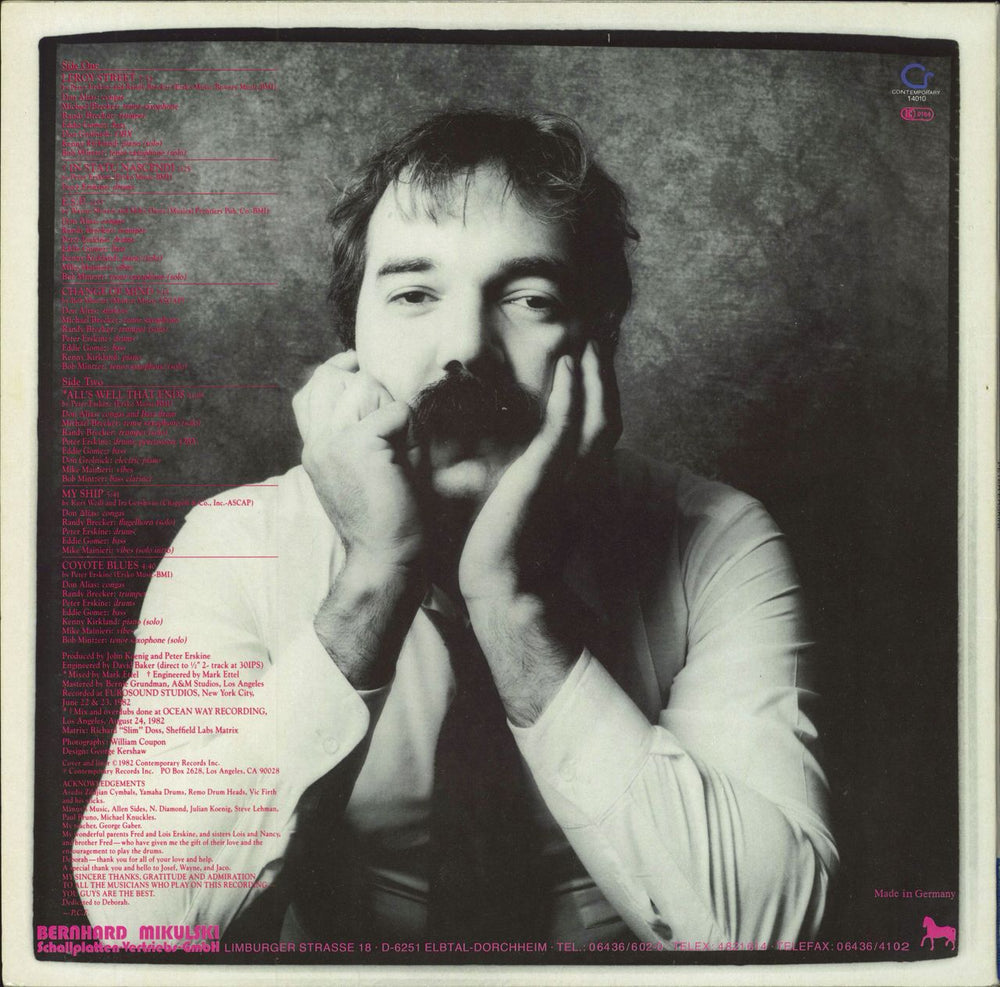 Peter Erskine Peter Erskine German vinyl LP album (LP record)