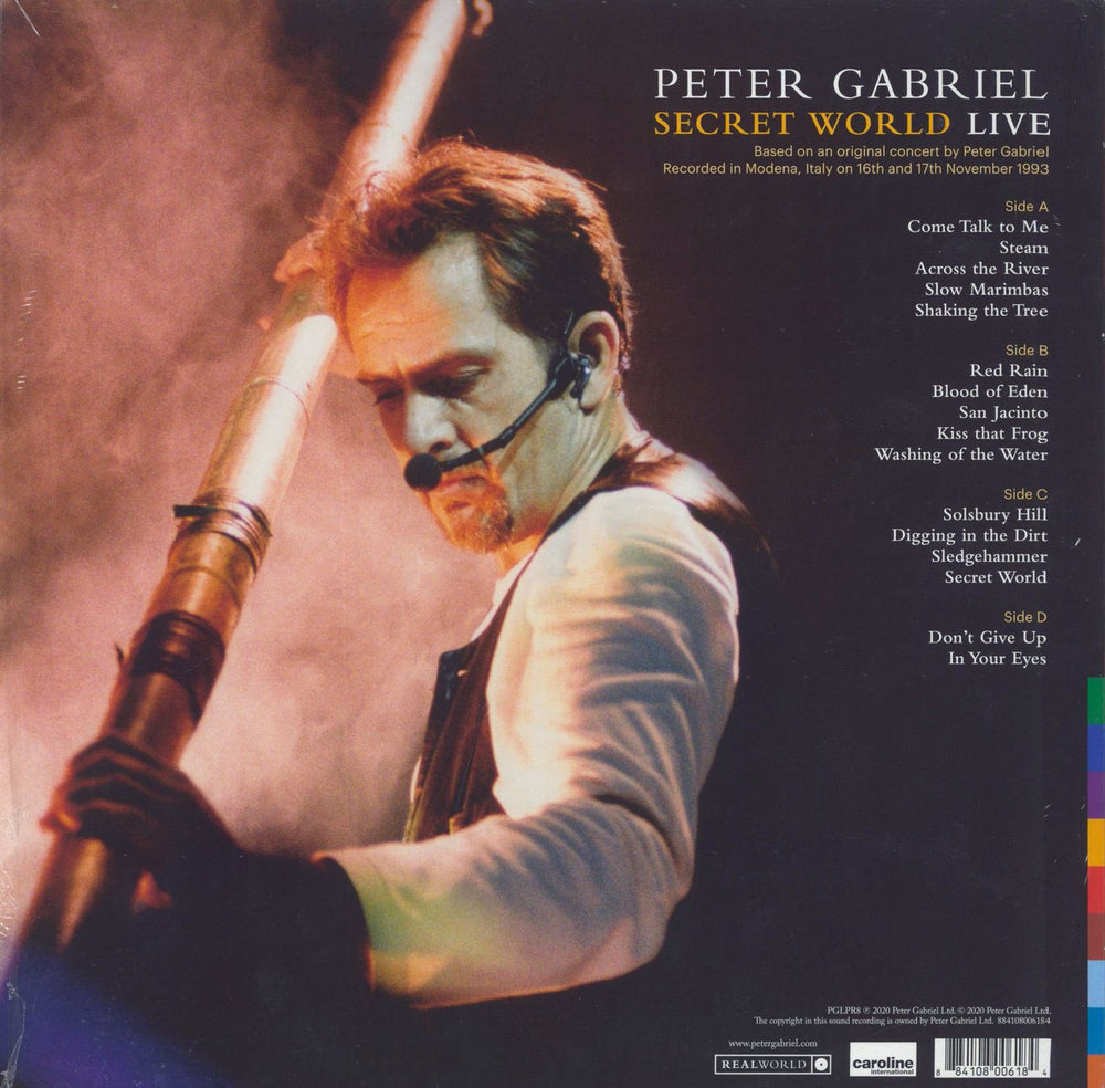 Peter Gabriel Secret World Live: Half Speed Mastered UK 2-LP vinyl record set (Double LP Album) 884108006184