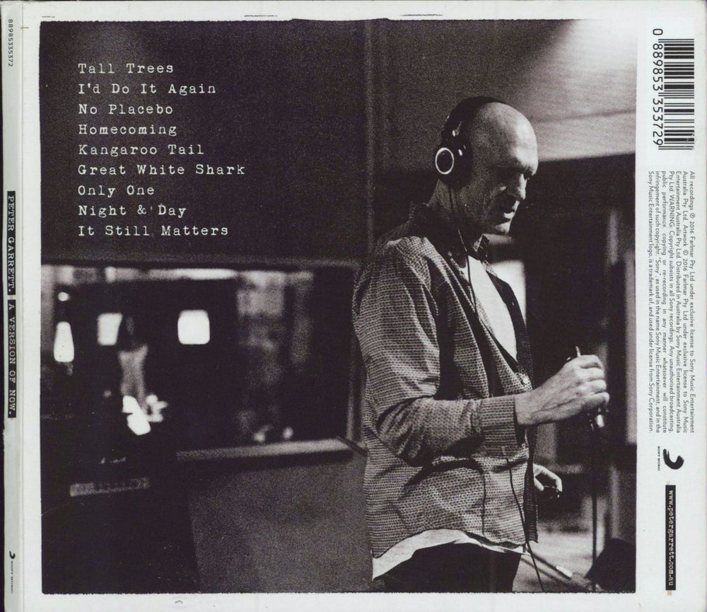 Peter Garrett A Version Of Now + Slipcase Australian CD album (CDLP) 889853353729