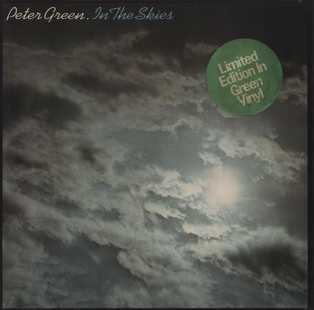 Peter Green In The Skies - Green Vinyl - Stickered - EX UK vinyl LP album (LP record) PVLS101