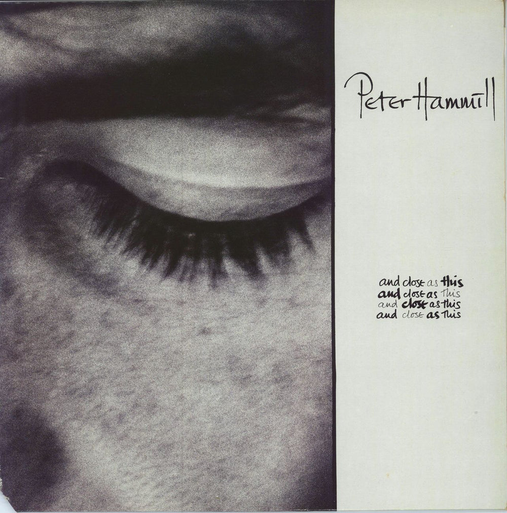 Peter Hammill And Close As This - deletion cut UK vinyl LP album (LP record) V2409