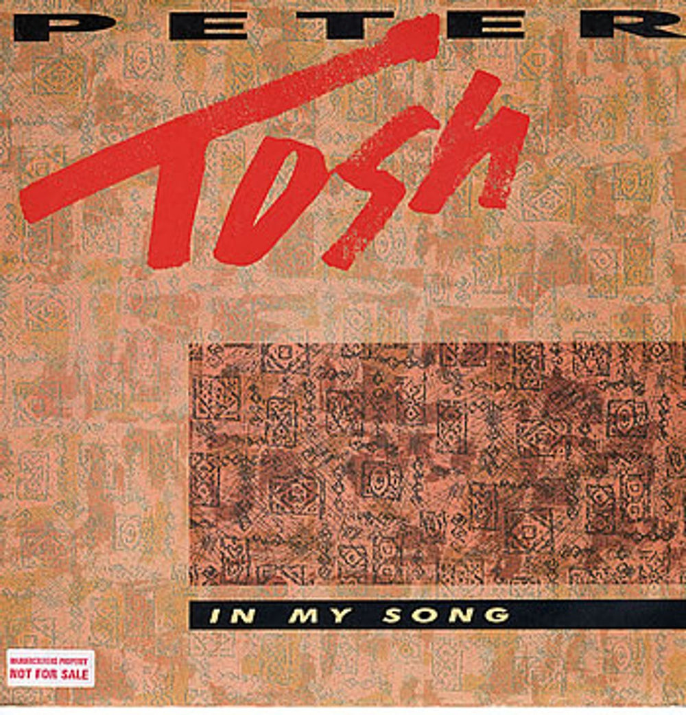 Peter Tosh In My Song UK 12" vinyl single (12 inch record / Maxi-single) 12R6156
