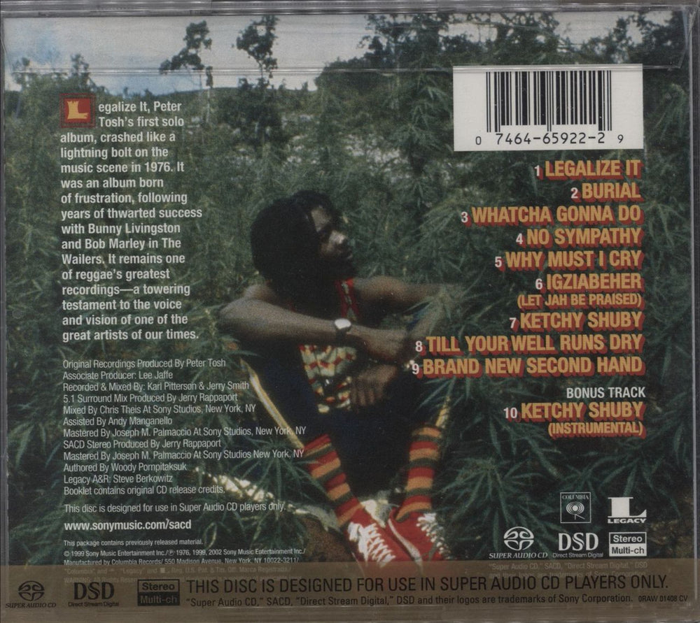 Peter Tosh Legalize It US super audio CD SACD