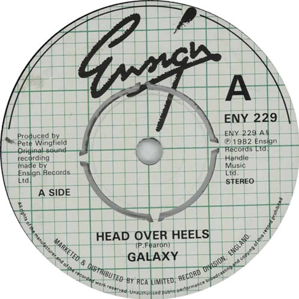 Phil Fearon & Galaxy Head Over Heals UK 7" vinyl single (7 inch record / 45) ENY229