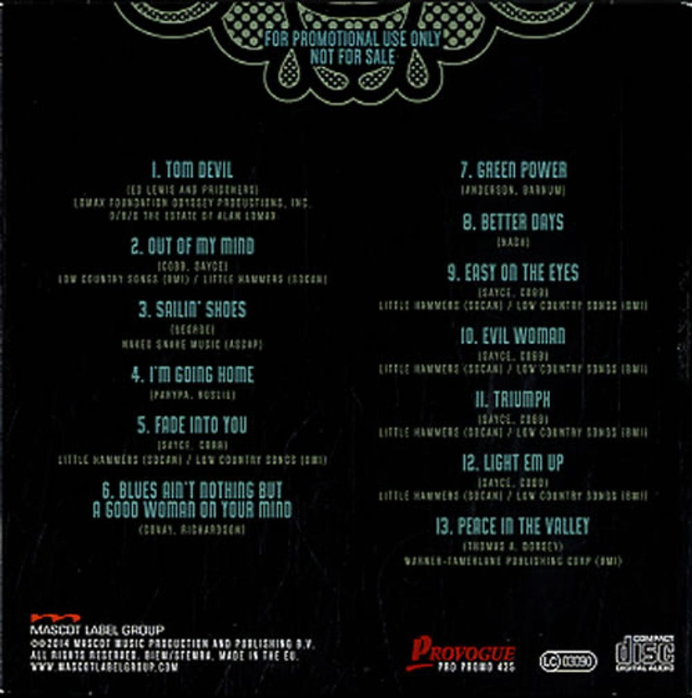 Philip Sayce Influence UK Promo CD album (CDLP) P7KCDIN609829