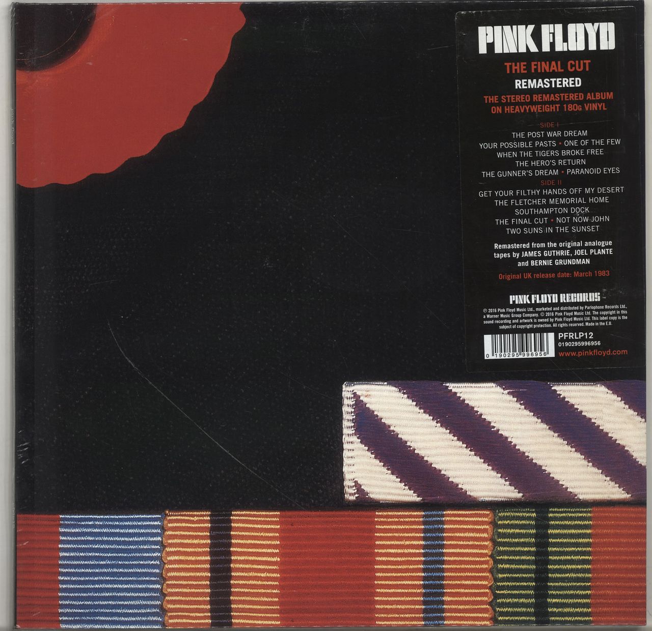Pink Floyd The Final Cut: Remastered - 180 Gram - Sealed UK Vinyl
