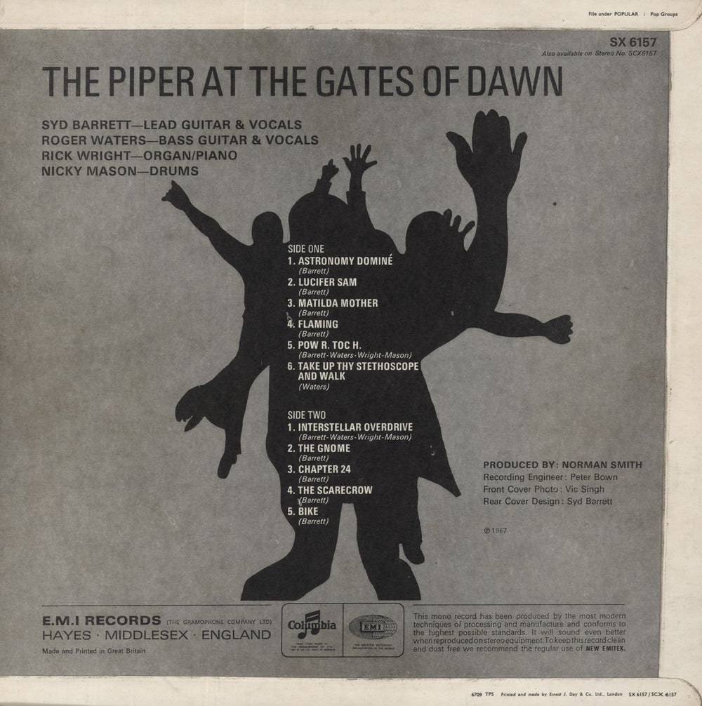 Pink Floyd The Piper At The Gates Of Dawn - 1st (b) - EX/VG UK vinyl LP album (LP record)