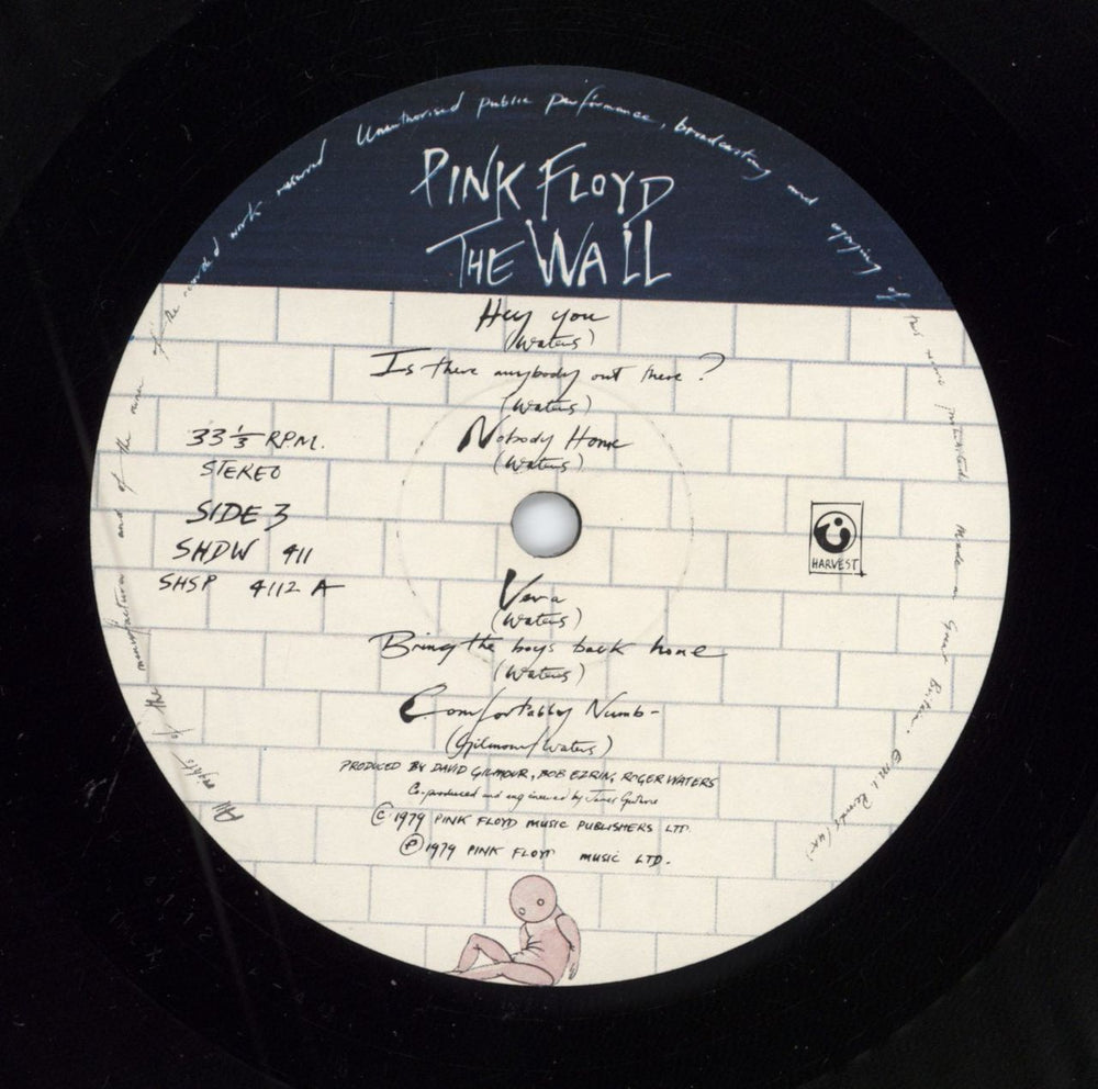 Pink Floyd The Wall - 1st - G UK 2-LP vinyl record set (Double LP Album)