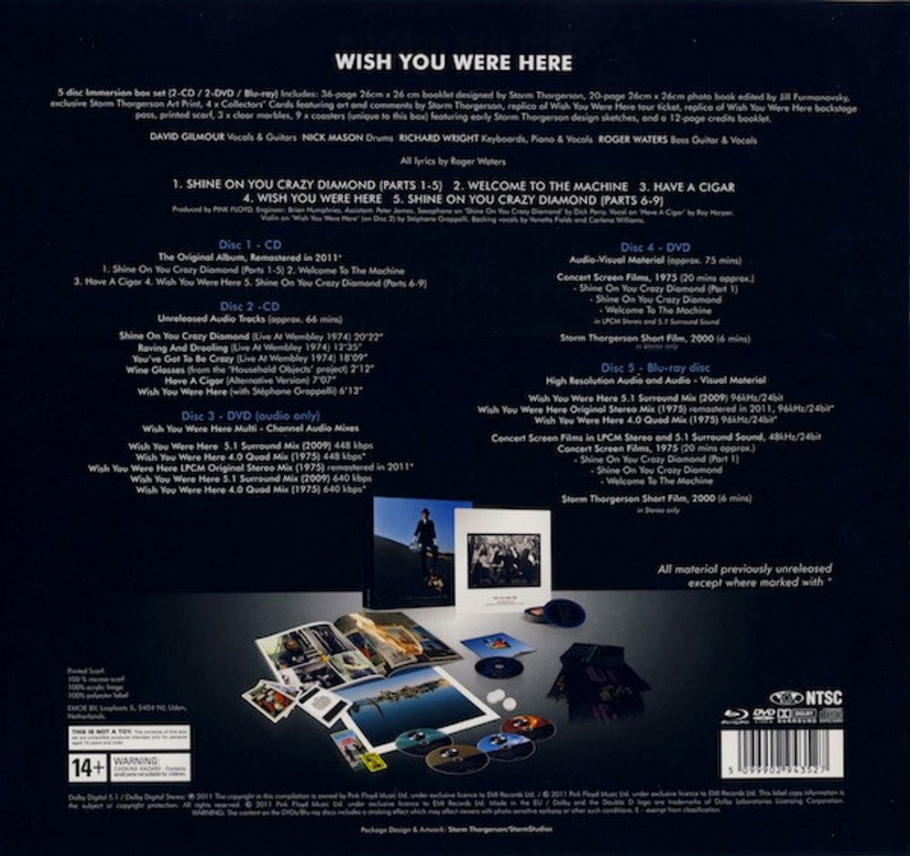 Pink Floyd Wish You Were Here [Immersion Edition] - 2-CD/2-DVD/Blu