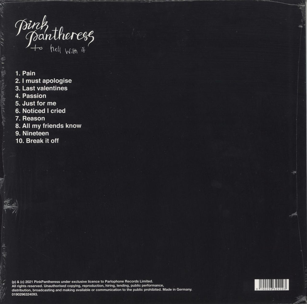 PinkPantheress To Hell With It - RSD22 + Shrink UK vinyl LP album (LP record) 190296324093