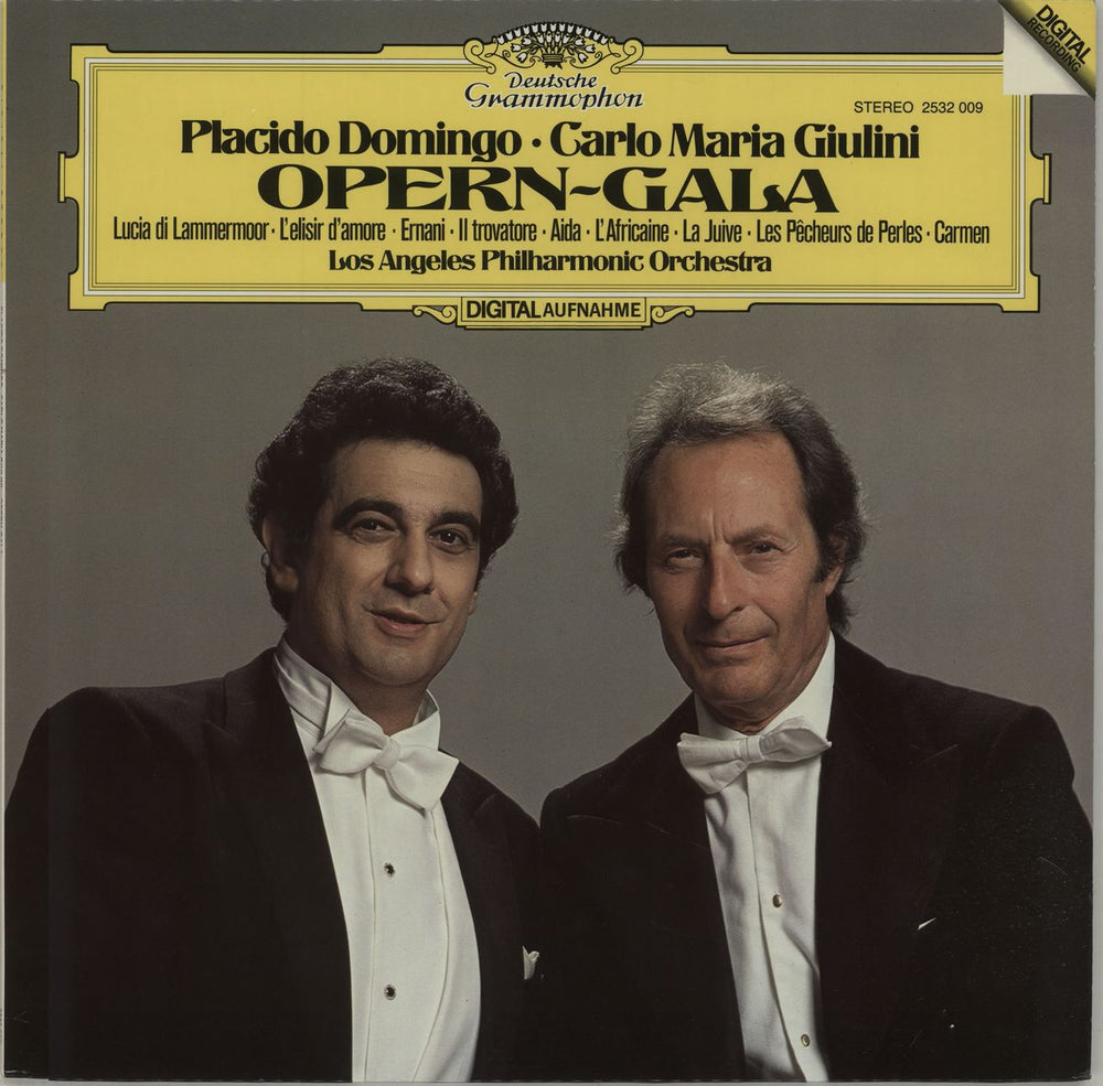 Placido Domingo Opern-Gala German vinyl LP album (LP record) 2532009