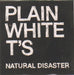 Plain White T's Natural Disaster UK Promo CD-R acetate CD-R