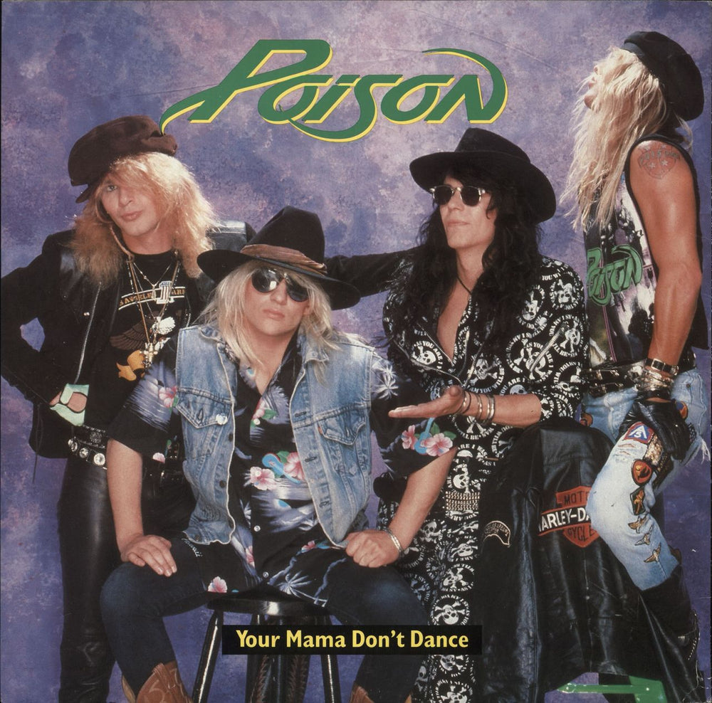 Poison Your Mama Don't Dance UK 12" vinyl single (12 inch record / Maxi-single) 12CL523