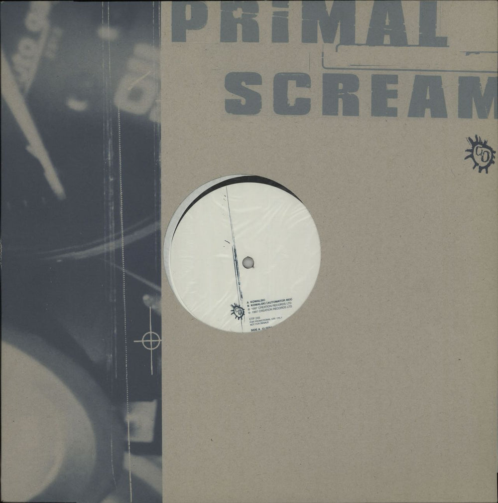 Primal Scream Kowalski UK Promo 12" vinyl single (12 inch record / Maxi-single) CTP245